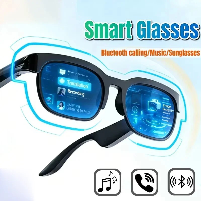 Nuovi Occhiali Smart 2026 con Traduzione AI, Conversazione Bluetooth, Registrazione e Ascolto Musica - Occhiali da Sole Intelligenti per Uomo e Donna