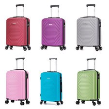 Borsa valigia cabina 56X45X25 Easyjet 4 ruote bagaglio leggero guscio rigido ABS