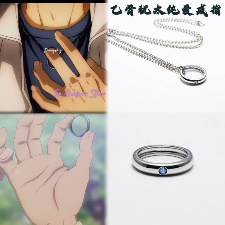Anelli Anime per Donne, Collana Cosplay Okkotsu Yuta per Uomini, Ornamento Collettivo Stile Punk, Regalo per Amici, Alta Qualità, Raffinato