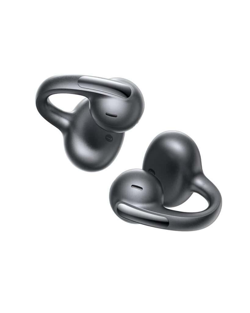 Baseus MC1 Pro Auricolari a Orecchio Aperto, clip per orecchie | amplificazione dei bassi adattiva, Bluetooth 6.0, cancellazione del rumore in chiamata, IP67, 40H di batteria