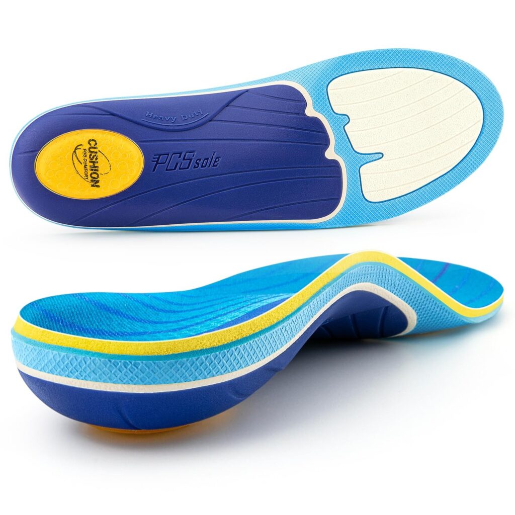 PCSsole Solette Ortopediche per Fascite Plantare, Solette per Sperone Calcaneare, Piedi Piatti, Dolore al Piede, Supporto dell'Arco, Solettes Ortopediche per Uomini e Donne