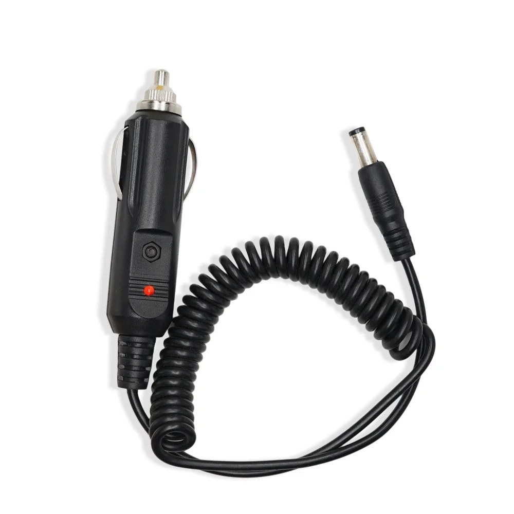 Caricabatteria da auto 12V DC per Walkie Talkie UV-5R UV9R UV-82 UV-9R Plus UV5RE 5RA Baofeng Accessori Cavo base di ricarica radio