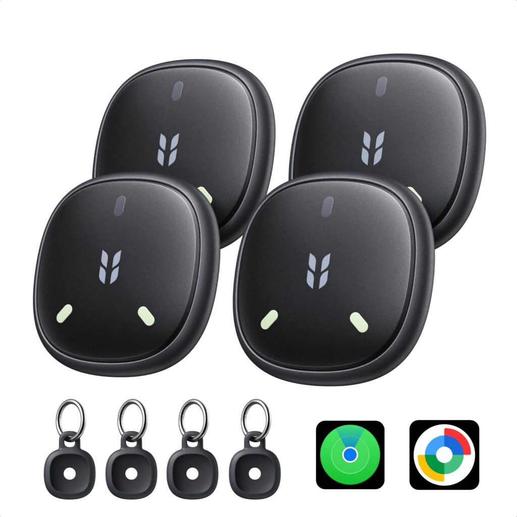 UGREEN FineTrack Mini DUO 2 Supporto iOS Find My o Android Find Hub 1 Pezzo | Fluorescenza, 110dB, Localizzatore, IP68, Tracker Bluetooth Localizzazione, per Chiavi Bagaglio Zaino…