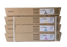 SET 4 TONER RICOH 841925 841926 841927 841928 ORIGINALE NERO C M Y MP C2503