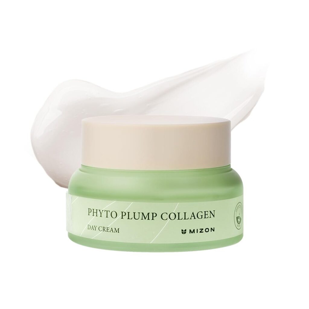 [Mizon] Crema Giorno al Collagene Vegetale (50 ml) Collagene vegano e a base di piante, Rughe e linee sottili, Idratazione, Cura diurna (Phyto Plump Collagen Day Cream)