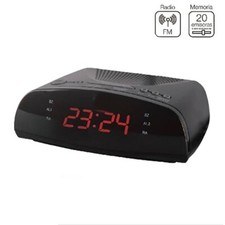 RADIO SVEGLIA DIGITALE DISPLAY LED RADIOSVEGLIA COMODINO FM 20 STAZIONI CR9905