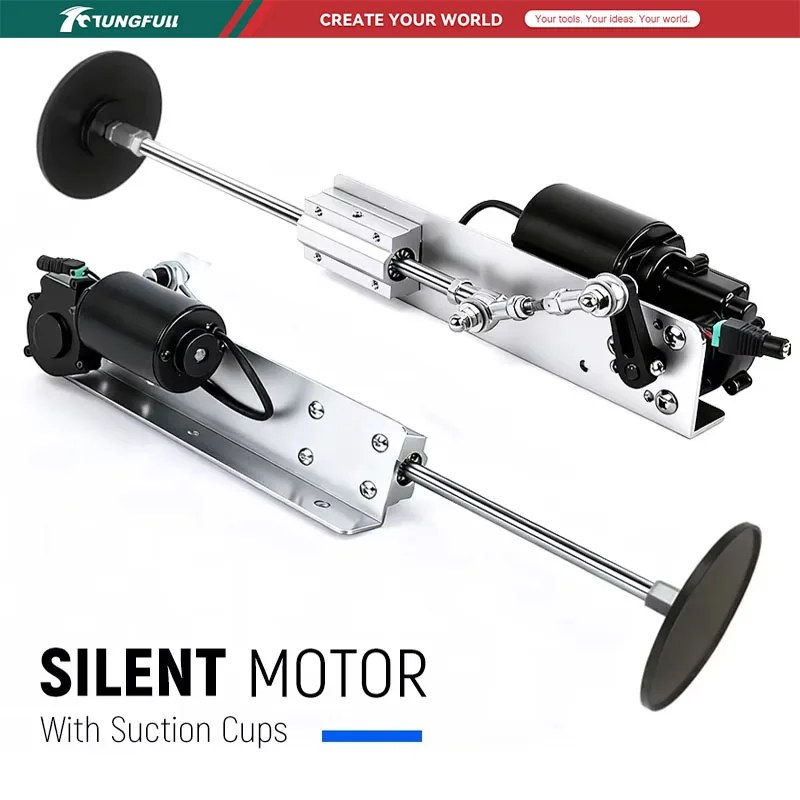 Attuatore Lineare Elettrico TUNGFULL con Corsa Regolabile, Motore Silenzioso, Attuatore a Movimento Lineare Reciproco con Ventose