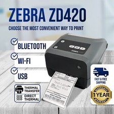 Zebra ZD420 (modello precedente di ZD421) stampante DT TT BT WiFi 🔥Garanzia estesa