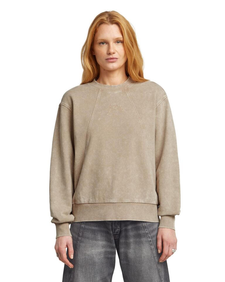 G-Star Washed A Line Script SW Wmn Felpa Donna
