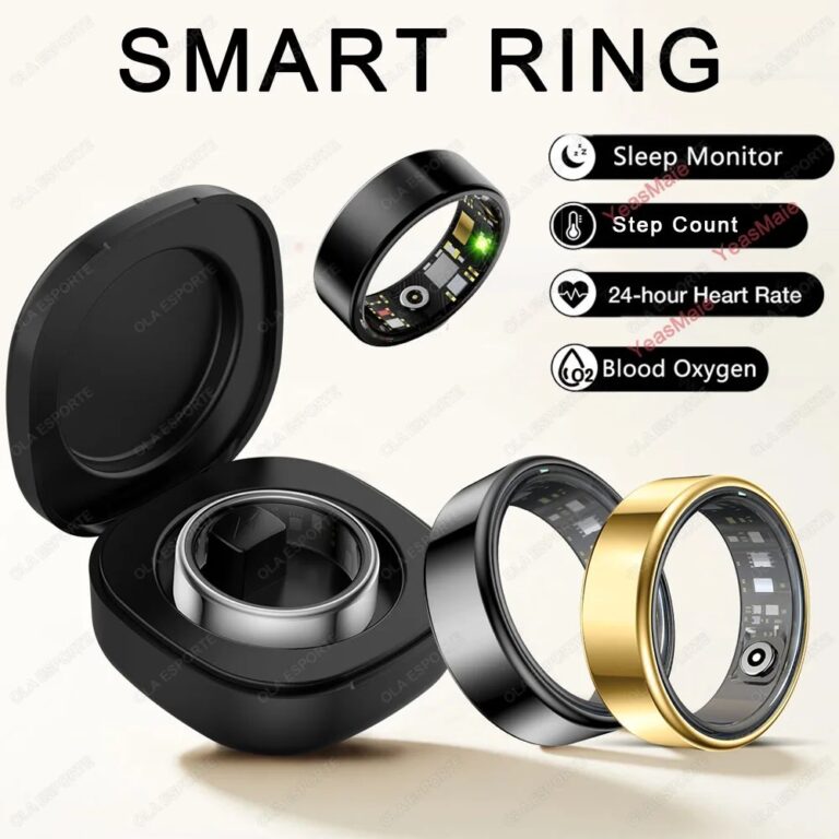 2026 Nuovo Anello Intelligente per Uomini e Donne, Monitoraggio Frequenza Cardiaca, Ossigeno nel Sangue e Sonno, Smartring Impermeabile IP68 e 5ATM, Anello Multi-sport R11C