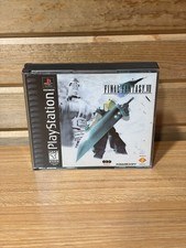 Final Fantasy VII 7 Sony PlayStation 1 PS1 1997 etichetta nera variante MISPRINT