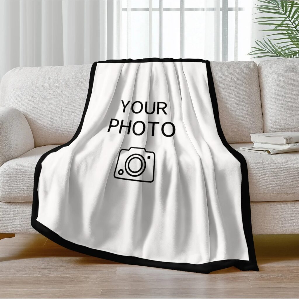 Coperta personalizzata con foto e testo, regalo su misura per bambini, genitori, innamorati e amici