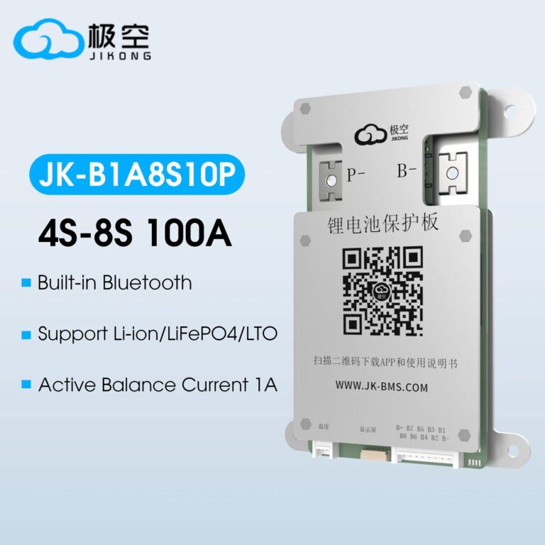 JIKONG B1A8S10P 4S 5S 6S 7S 8S 100A BMS 12V 24V BATTERIA 1A EQUILAZIONE ACTIVA bms lifepo4 Li-Ion LTO