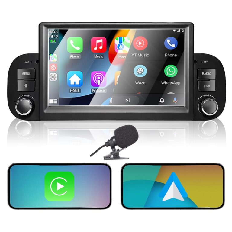 [Alta Potenza] Liulbobu Autoradio per FIAT Panda 2013 2014 2015 2016 2017 2018 2019 2020 con 7" Touchscreen Autoradio Wireless Carplay & Android Auto,Bluetooth Mirror Link/RDS AM/…
