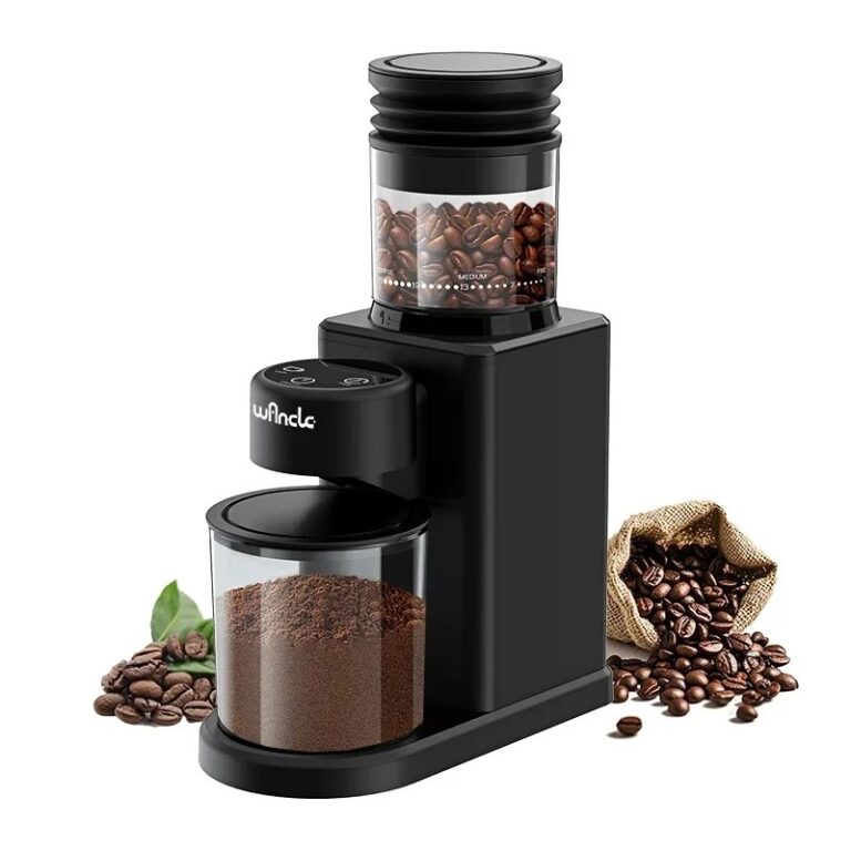 Macinacaffè elettrico conico per macinacaffè con 25 impostazioni di macinatura per macinazione di modalità doppie touchscreen per caffè espresso francese