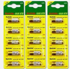 kit 15x pile battery alkaline SUGOU 23A 12V per telecomando chiave automobile