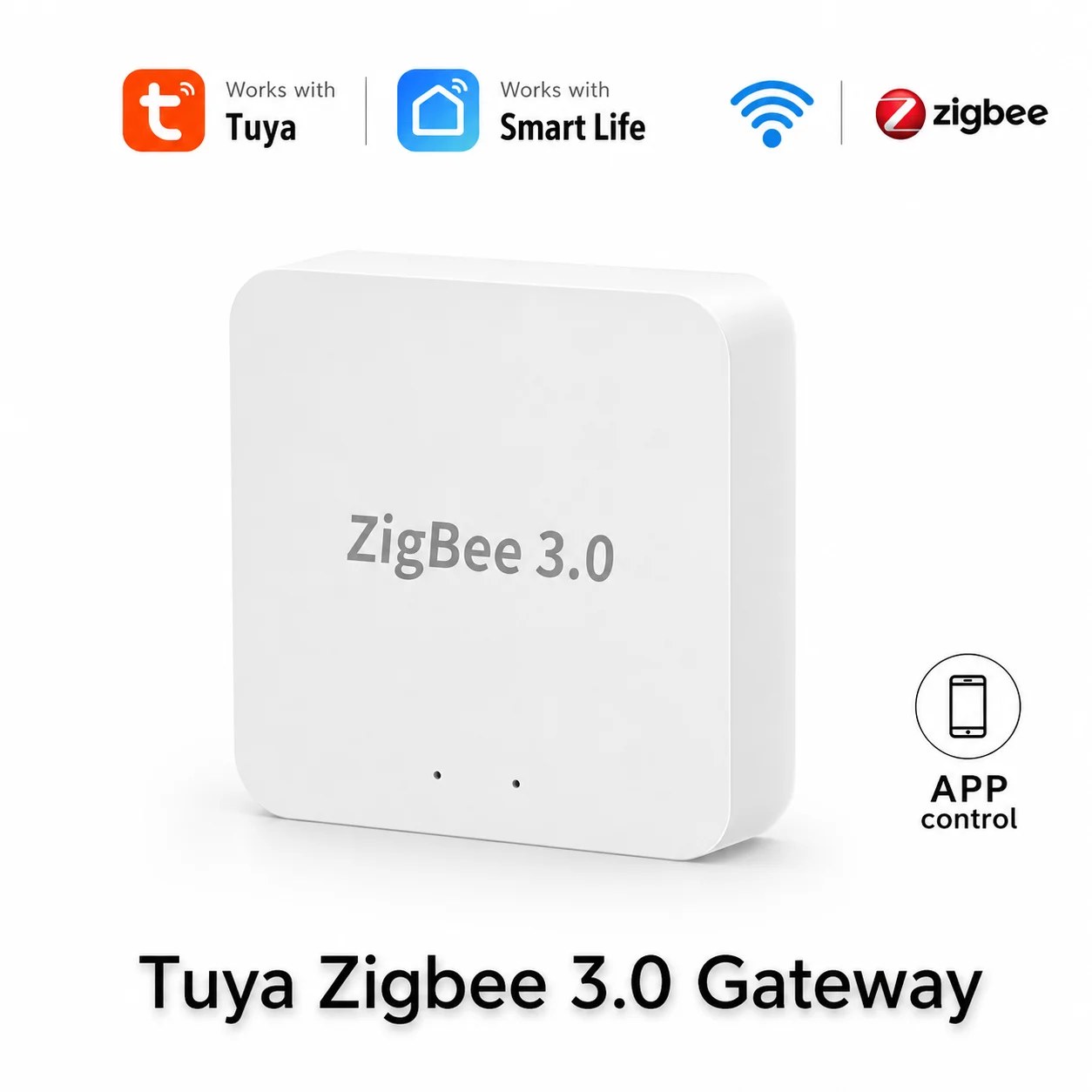 Gateway Hub Tuya Zigbee 3.0, Bridge Wireless per Casa Intelligente, Controllo Remoto tramite App Smart Life, Compatibile con Alexa e Google Home