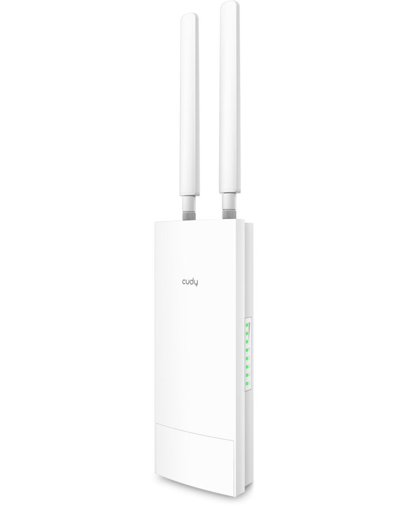 Cudy Router Wi-Fi 4G LTE AC1200 per esterni, IP65, PoE, LT500 Outdoor | Cat. 4, 150 Mbps in download, Wi-Fi 5 AC1200 (867/300), -40~65 °C, slot per Nano SIM, antenna rimovibile, V…