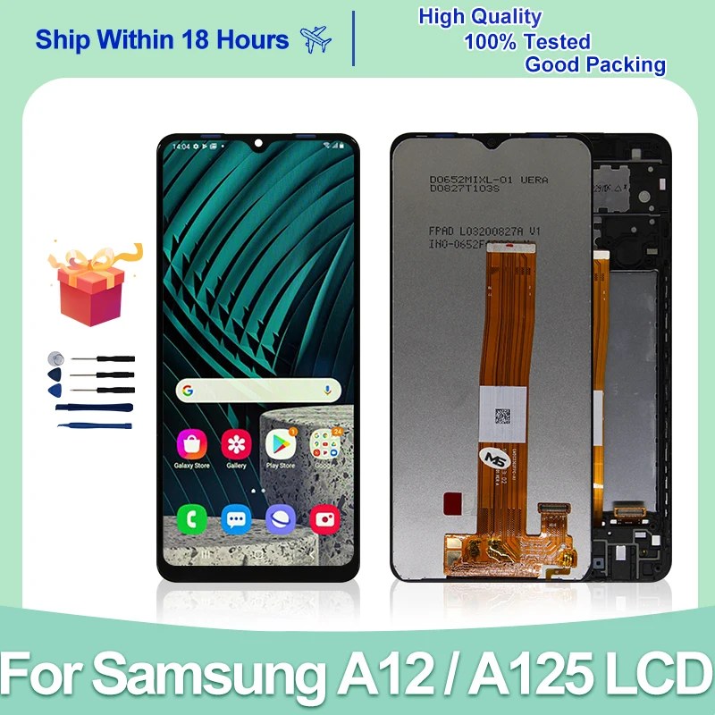 Per Samsung Galaxy A12 Display LCD A125F A125 Touch Screen Digitizer per A125 LCD SM-A125H SM-A125F/DS sostituzione Display