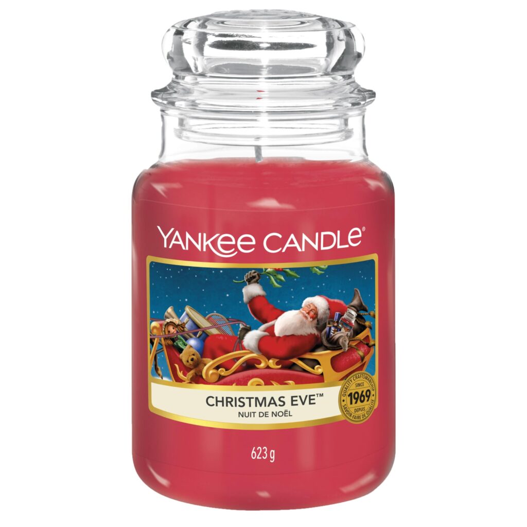 Yankee Candle Scented Candle | Candela in giara grande della Vigilia di Natale | Candele a lunga combustione: fino a 150 ore | Regali perfetti per le donne