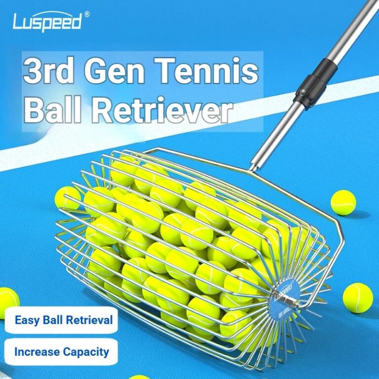 Raccoglipalline da Tennis Luspeed di Terza Generazione, Raccoglipalline Retrattile, Capacità Aumentata, Facile e Veloce per Raccogliere le Palline