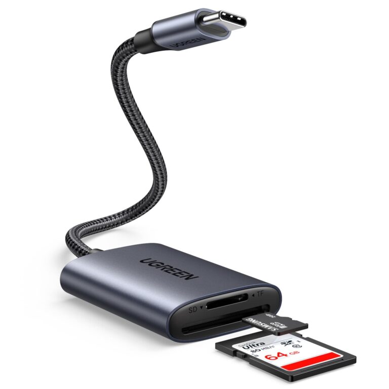 UGREEN Lettore di Schede SD USB C in Alluminio SD Card Reader (SD 3.0) | Lettura Fino a 312MB/s Compatibile con iPhone 18 Pro Max iPad Pro 2024 MacBook Pro Air Galaxy S25 Xiaomi 1…