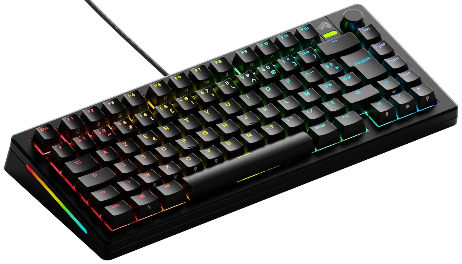 GLORIOUS GMMK 3 TKL 75% Tastiera Meccanica AZERTY Francese | Frequenza Di Polling Altissima, Scocca Lavorata A Macchina CNC, Architettura Modulare Hotswap E Illuminazione Luce Led…