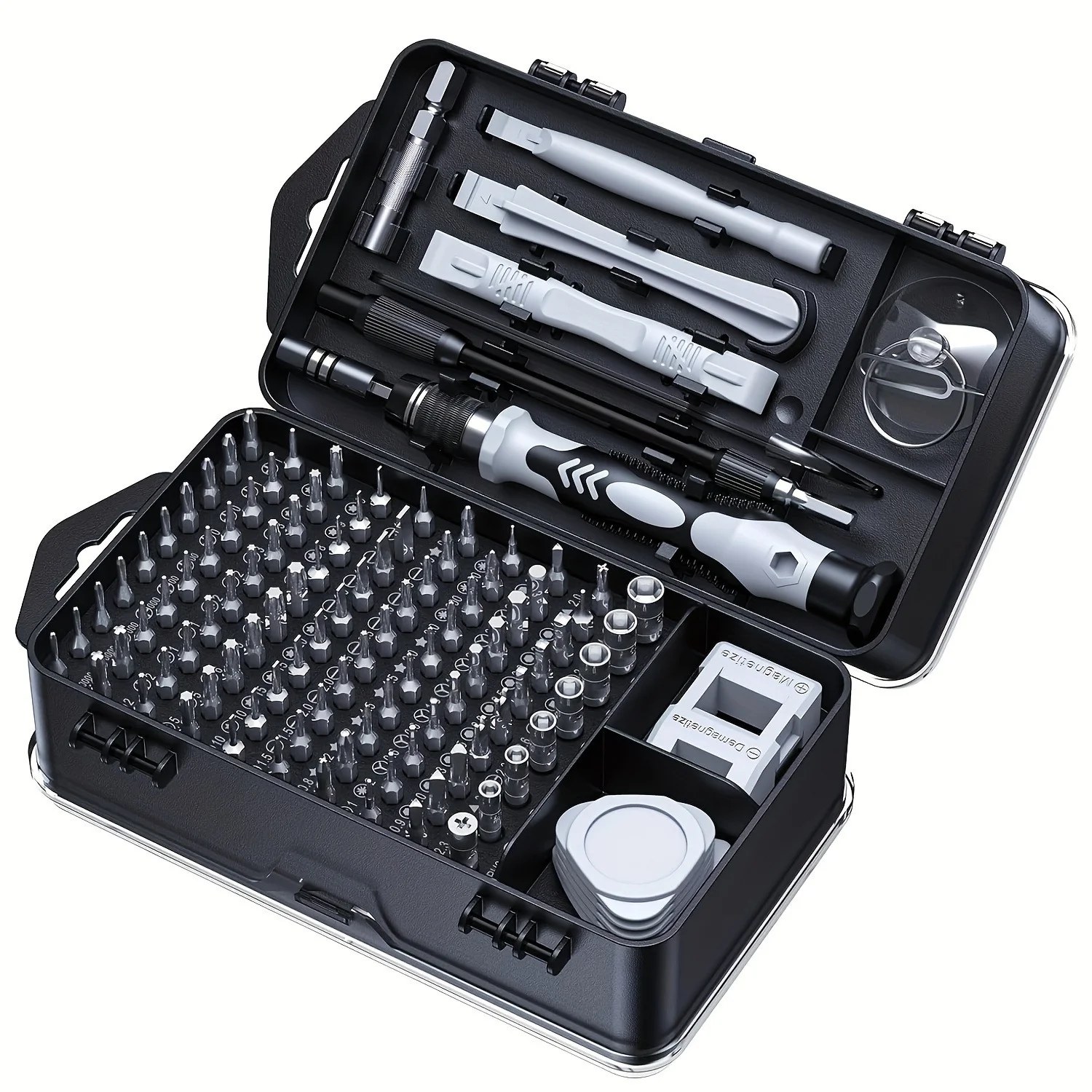 Set di Cacciaviti 115-in-1, Kit di Precisione Multifunzionale per Smontaggio e Riparazione di Telefoni Cellulari e Computer