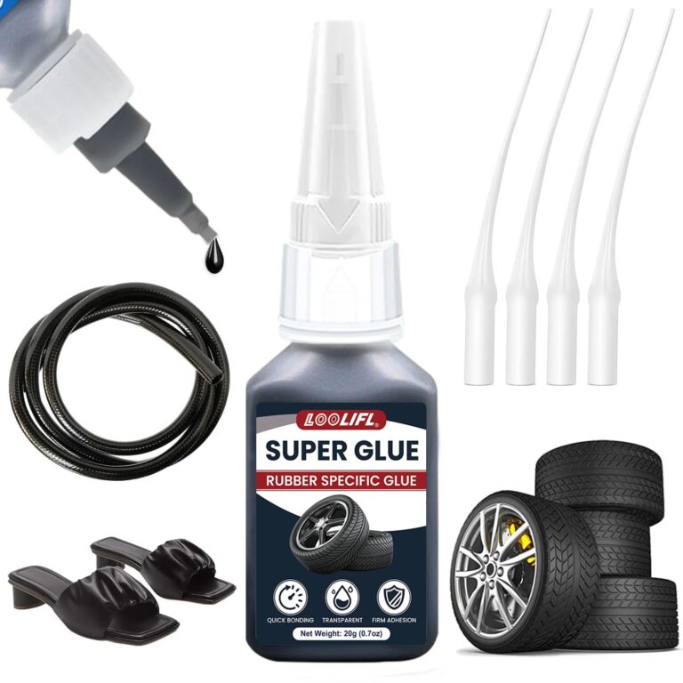 LOOLIFL, colla super nera da 1-10 pezzi, agente per la riparazione dei pneumatici, ad alta resistenza, impermeabile, resistente all'usura, resistente alle alte temperature, robust…