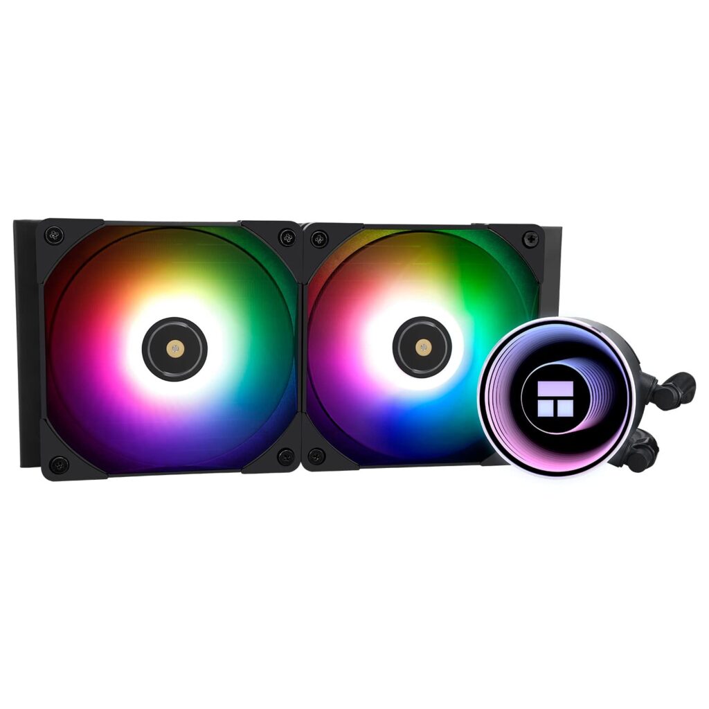 Thermalright Frozen Notte 240 BLACK ARGB V2 dissipatore a liquido per CPU | 240mm Aio, doppia ventola PWM, adatto per AM4 AM5, Intel LGA 1700/1851/115x/1200