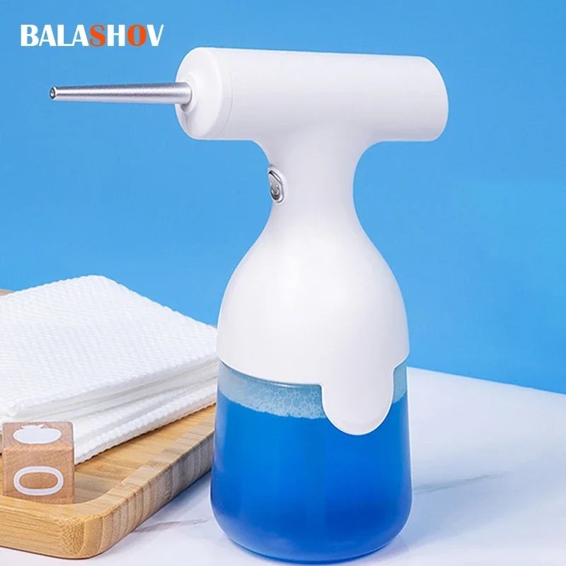 Pistola dispenser elettrica per schiuma liquida, shampoo schiumogeno continuo automatico, lavaggio viso, detersivo per il bagno, bolle