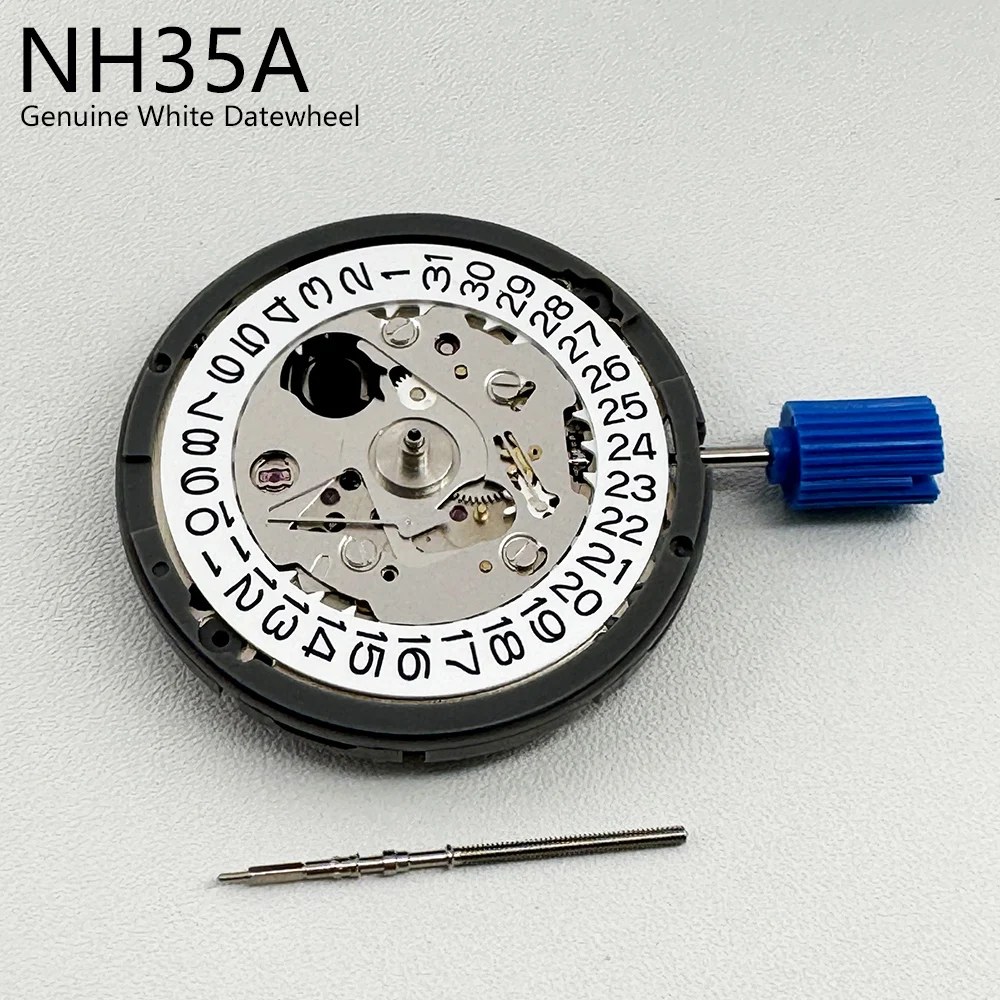 Giappone Genuino NH35 Movimento Meccanico Tmi Versione NH35A Ad Alta Precisione 24 Gioielli Bianco 3H Datawheel Mod Sostituire Meccanico Movt
