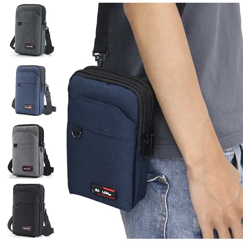 Nuova borsa da cintura da uomo, borsa a tracolla, borsa da cintura militare impermeabile per attività all'aperto, custodia per telefono cellulare, borsa tattica per campeggio e ca…
