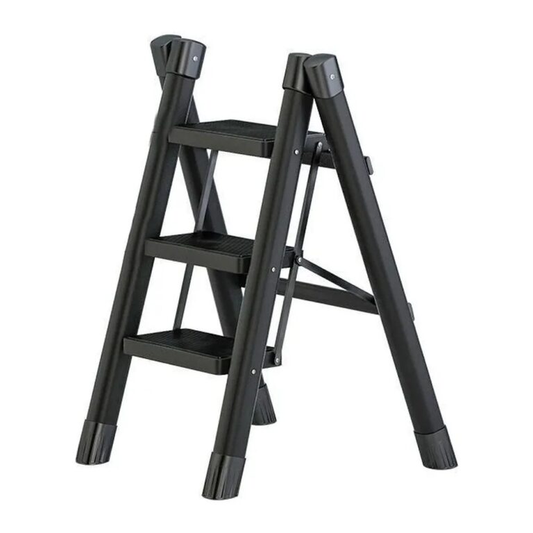 Scala Pieghevole Multifunzionale 2/3, Sgabello Portatile, Sedia Alta, Scala Pieghevole per Uso Domestico