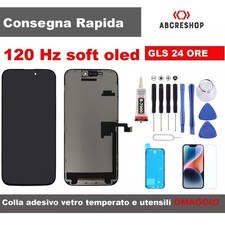 DISPLAY TOUCH SCREEN SOFT OLED APPLE IPHONE 16 PRO 120hz SCHERMO PARI ORIGINALE