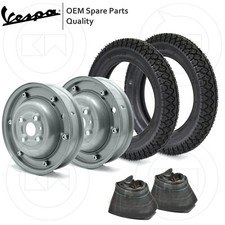 KIT 2 RUOTE 2.75.9 COMPLETE CERCHI CHIUSI GOMME CAMERE PIAGGIO VESPA 50 R-L-N