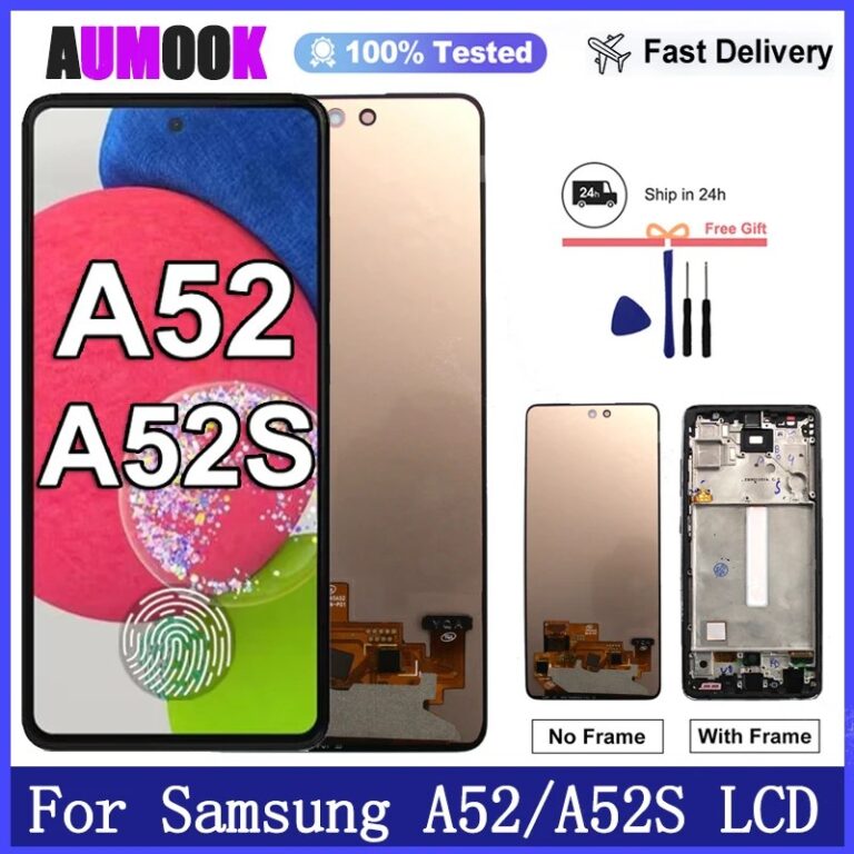 Nuovo Display AMOLED per Samsung Galaxy A52 4G/5G, Schermo LCD Touch Screen Digitizer per Samsung A52S 5G, Sostituzione Display LCD