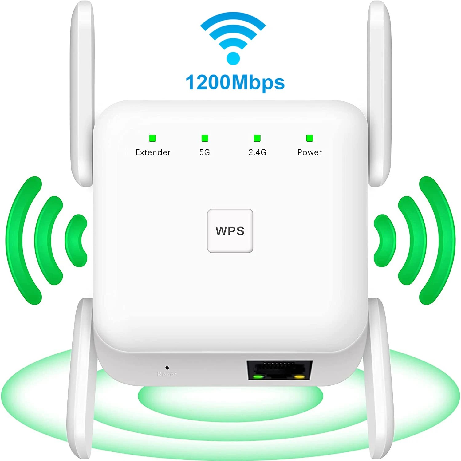 Ripetitore WiFi wireless AC1200 Booster 2.4G/5GHz Amplificatore di segnale Wi-Fi Extender Router Ripetitore WiFi Wlan di rete
