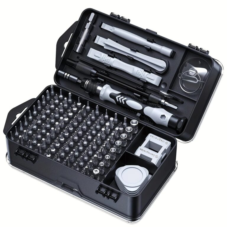 Set di Cacciaviti 115-in-1, Kit di Precisione Multifunzionale per Smontaggio e Riparazione di Telefoni Cellulari e Computer