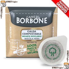 300 Cialde in Carta Caffè Borbone ESE 44mm Miscela Nera Nero Filtrocarta gratis