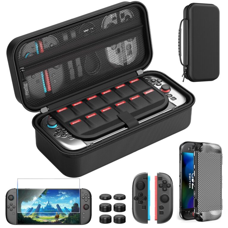 HEYSTOP Custodia per Accessori Nintendo Switch 2 con Custodia da Viaggio | Set di Accessori per Nintendo Switch 2 con Cover Protettiva, Pellicola Protettiva per Schermo, Ampia Cap…