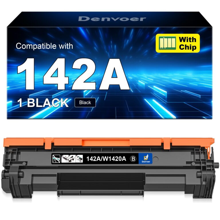 Denvoer 142A Toner Con Chip Compatibili per HP Laserjet M110w Toner Nero | Toner 142A W1420A Compatibili Per HP 142X W1420X per HP Laserjet Pro M110w M110 M140w M140 M139 M139w (1…