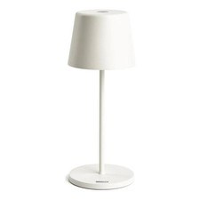 Lampada da tavolo LED a batteria down bianco caldo 3000K lampada luce interno esterno IP65 bianco opaco