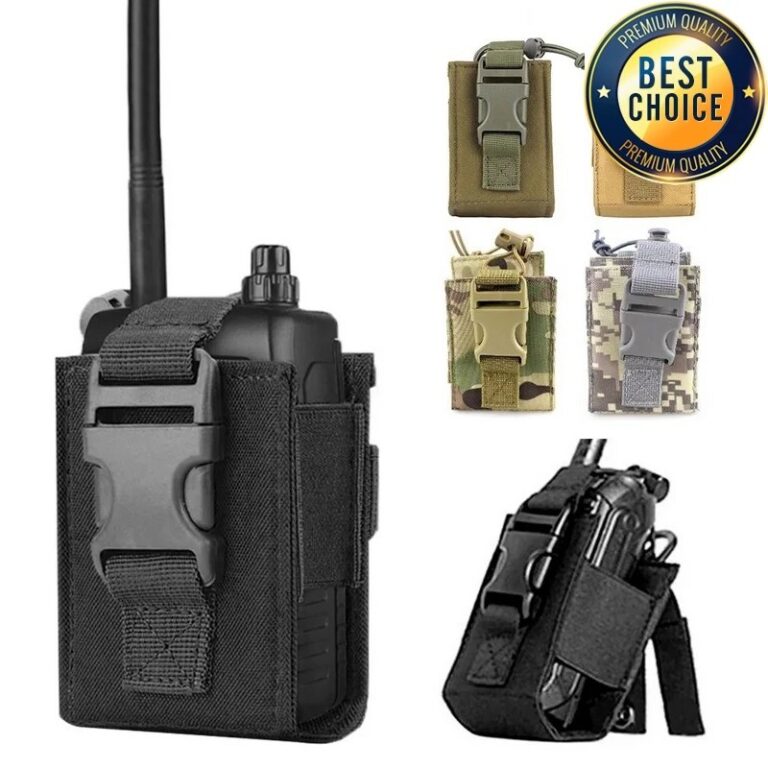 1000D Tattico Portatile Molle Radio Walkie Talkie Custodia Tasca Interphone Fondina Borsa per il trasporto Walkie-Talkie Custodia