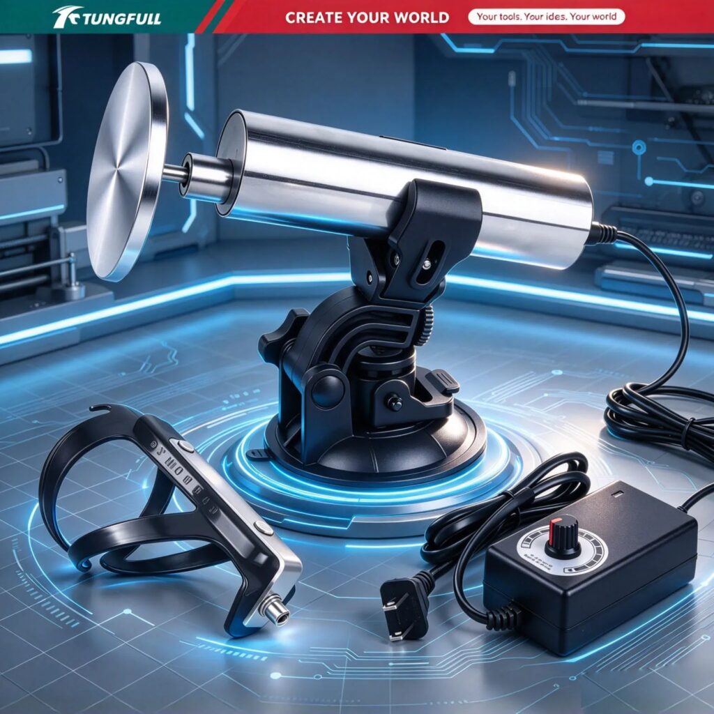 TUNGFULL Mini Attuatore Lineare Elettrico, Corsa 70mm, Motore a Spinta Elevata con Controllo della Velocità per Robotica Fai-da-te