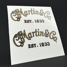 Decalcomania logo paletta chitarra Waterslide Martin 2 pezzi