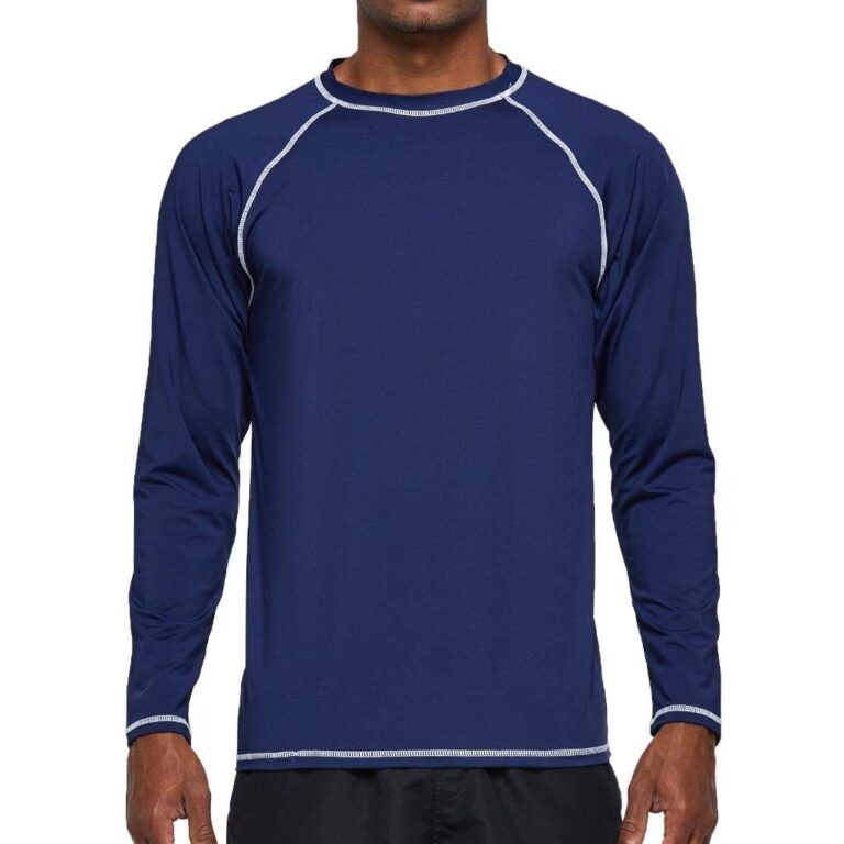 Arcweg Rashguard Mare Surf Uomo Maniche Lunghe Protezione Solare UV UPF 50+ Asciugatura Veloce Maglia Anti UV Pescs Stile Sciolto Elastica Maglietta Piscina