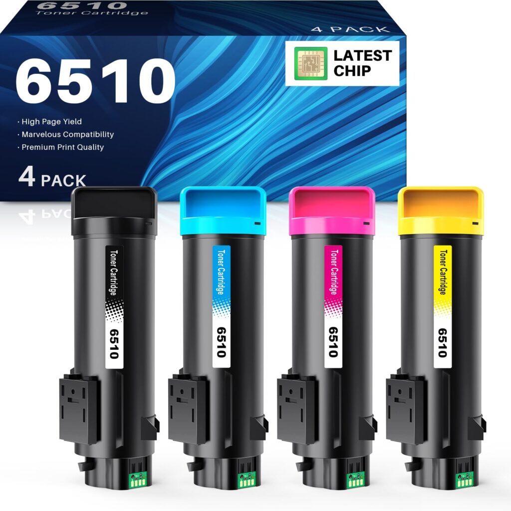 INK4U 6510 Cartuccia Toner, Chip Recente, Compatibili per Xerox Toner 6510, per Phaser 6510, 6510N, 6510DN, 6510DNM, 6510DNI, WorkCentre 6515, 6515N, 6515DN, 6515DNM, 6515DNI, 651…