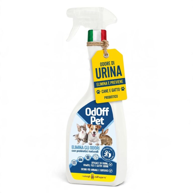 ODOFF PET Probiotico Elimina e Previene l'Odore di Pipì di Cane e Gatto | Per divani, tappeti, cucce, lettiere e pavimenti - Non copre l'odore: lo elimina alla fonte e ne previene…
