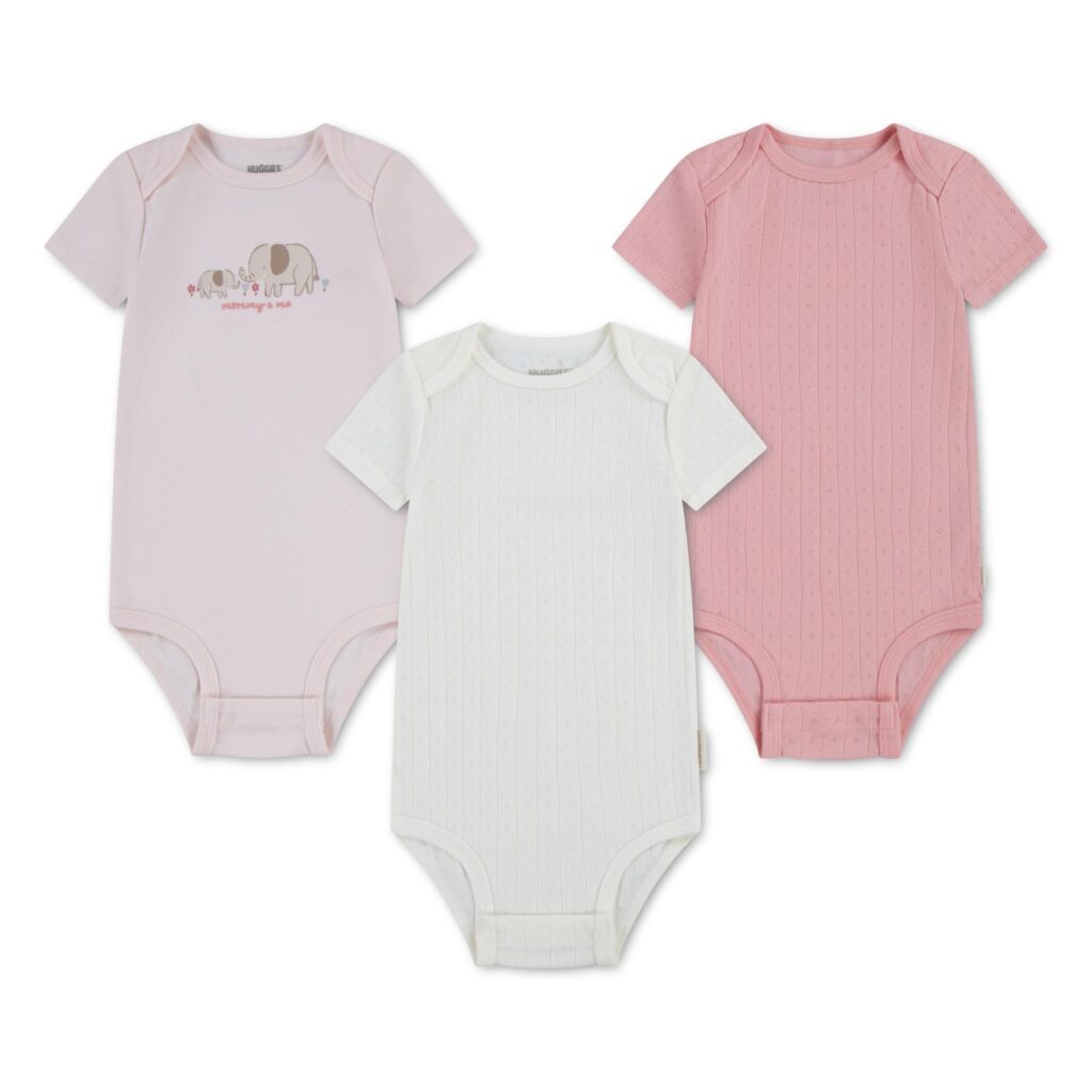 Huggies Bodysuit (Confezione da 3) Rosa Bimba 0-24